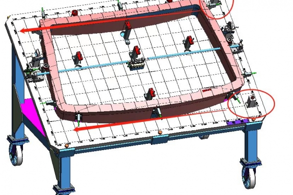 Standard inspection tool for automobile safety glass